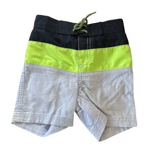Janie and Jack Baby Boys 6-12M Colorblock Swim Trunks‎
